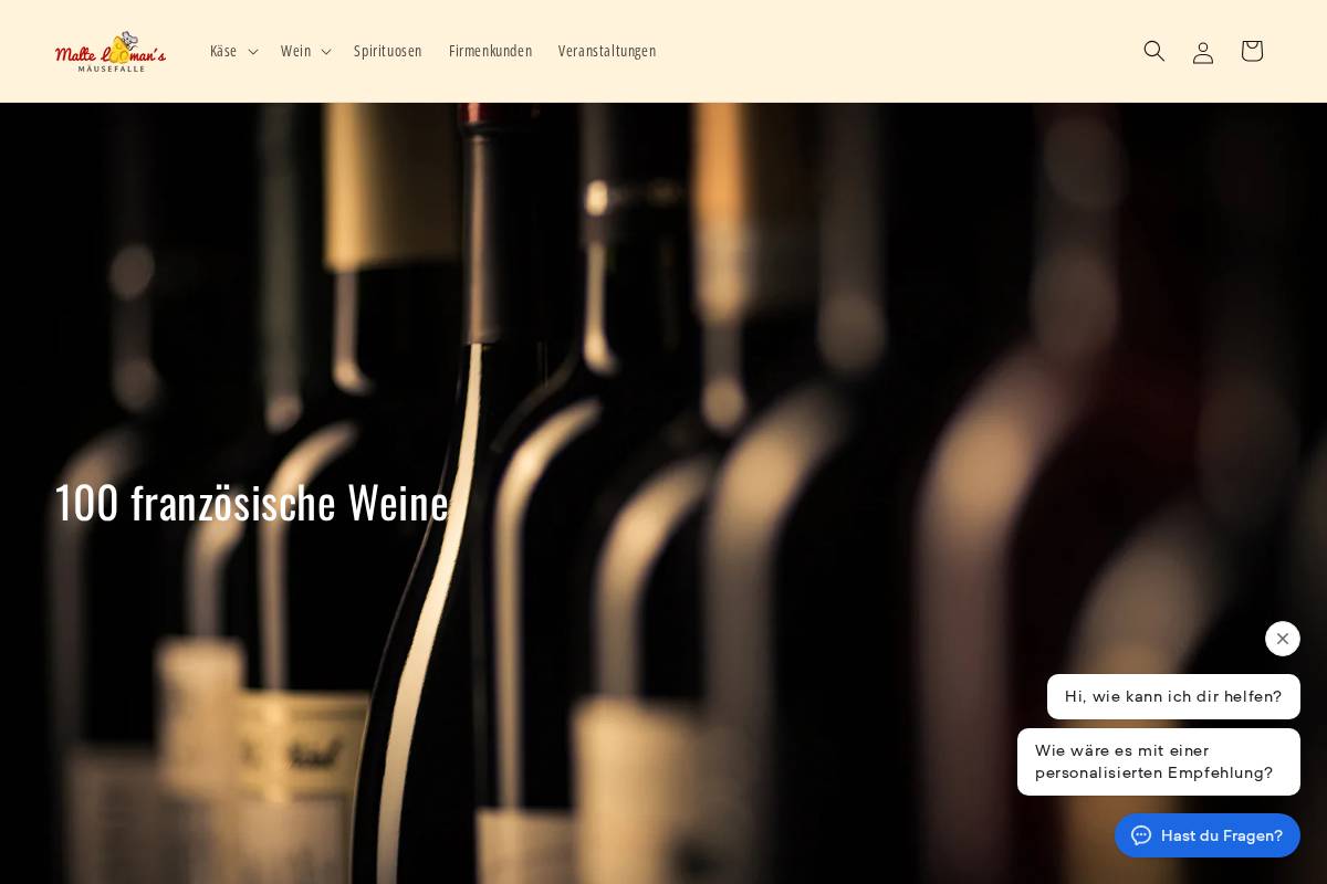 kaese-looman.de homepage screenshot
