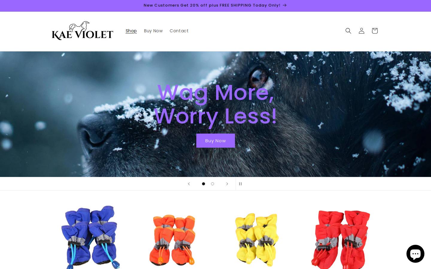 kaeviolet.com homepage screenshot
