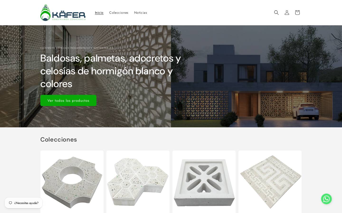 kafer.cl homepage screenshot