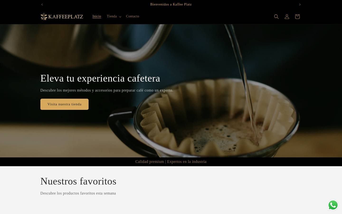 kaffeeplatz.co homepage screenshot