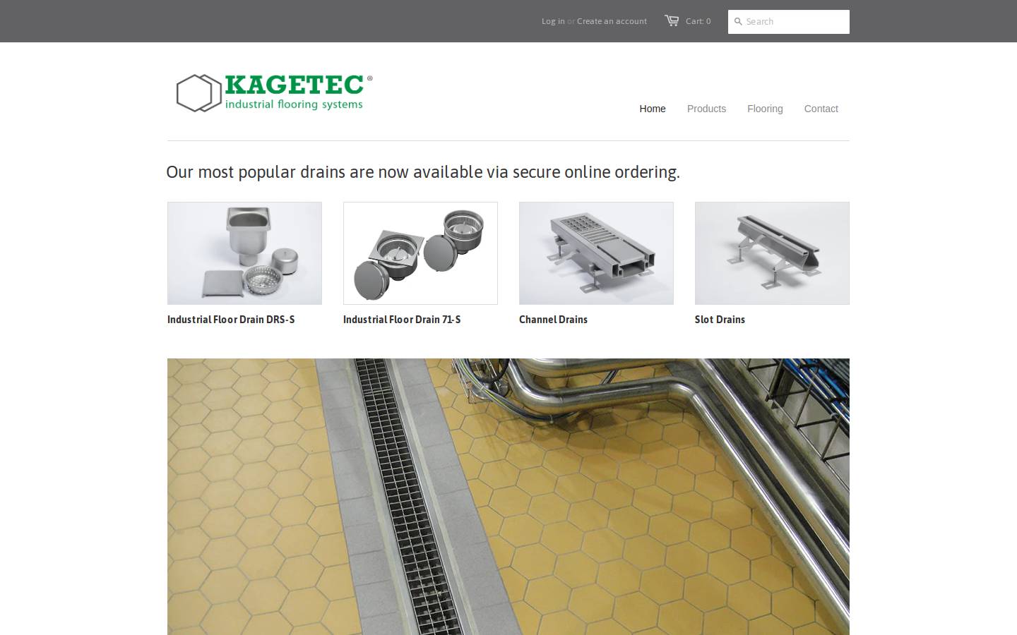 kagetec-drains.com homepage screenshot