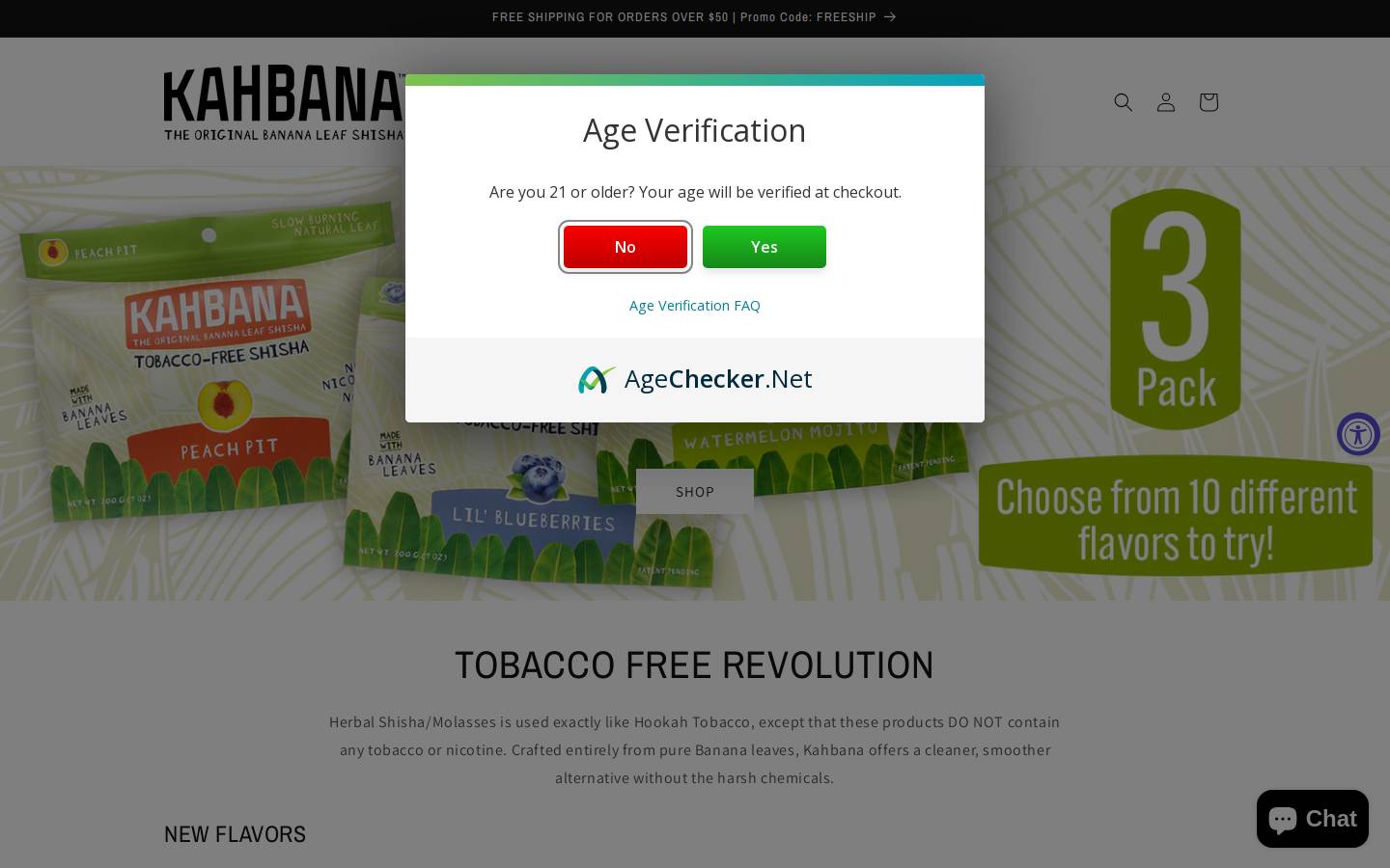 kahbana.com homepage screenshot