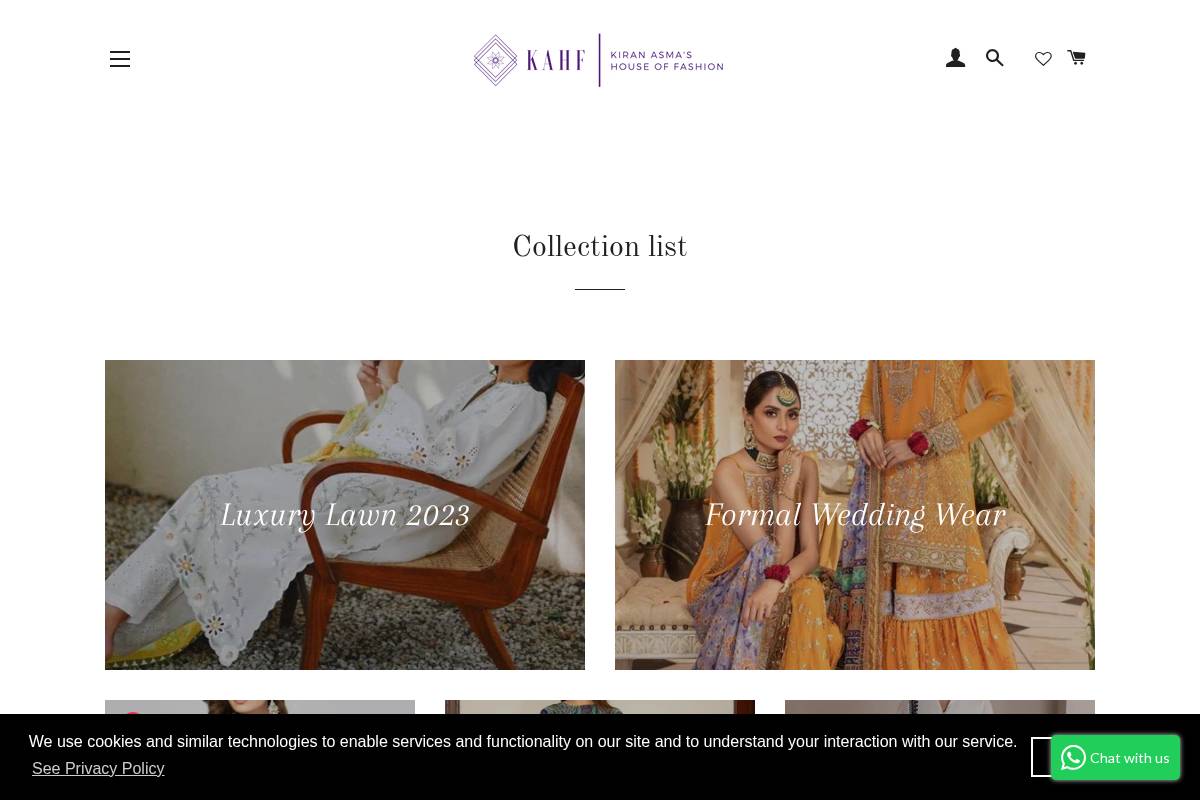 kahf.us homepage screenshot