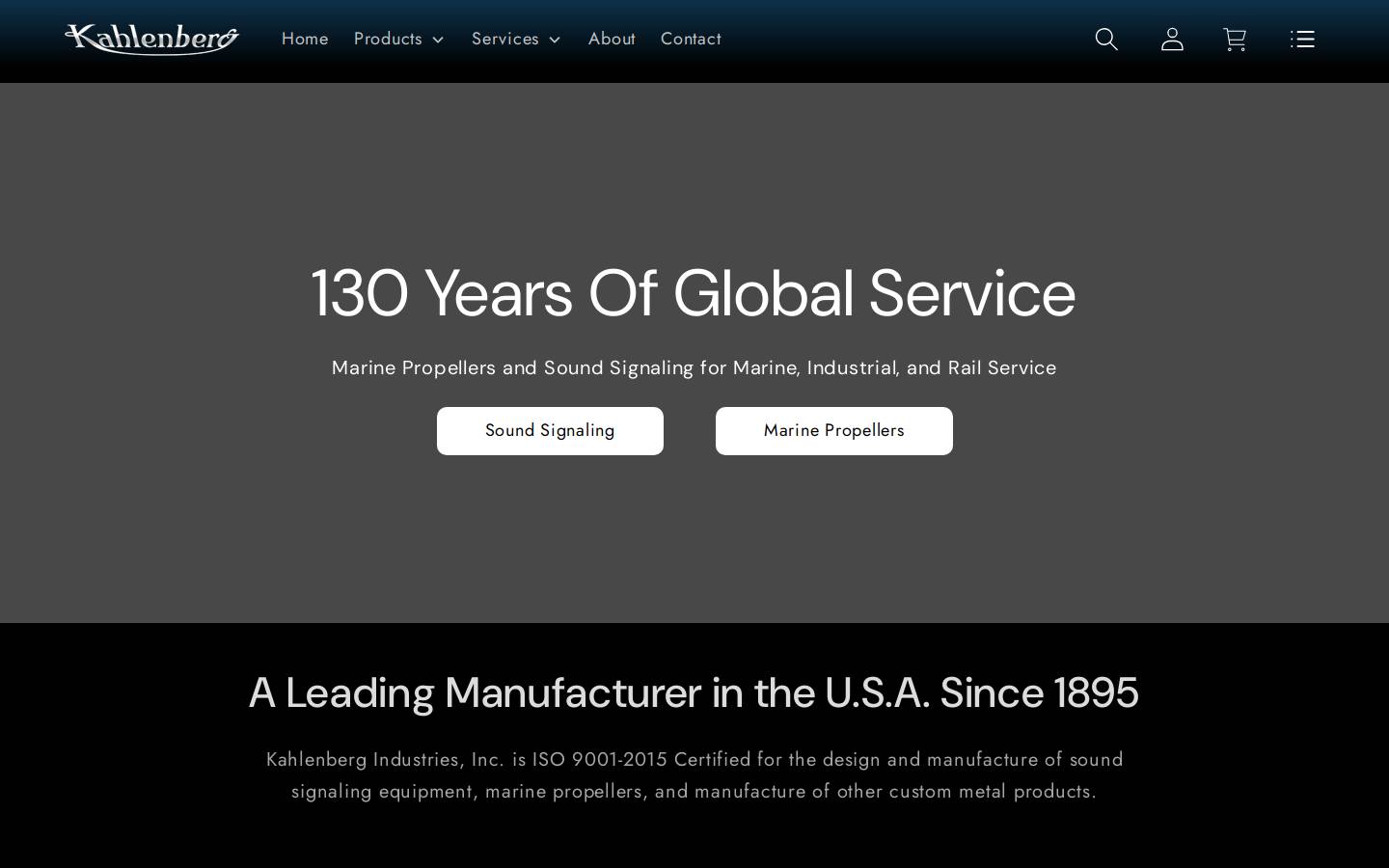 kahlenberg.com homepage screenshot