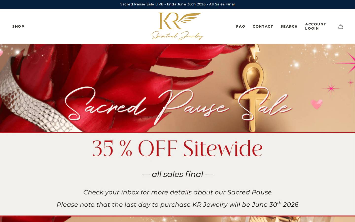 kaiarajewelry.com homepage screenshot