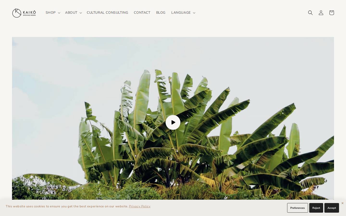 kaiko-artisans.com homepage screenshot