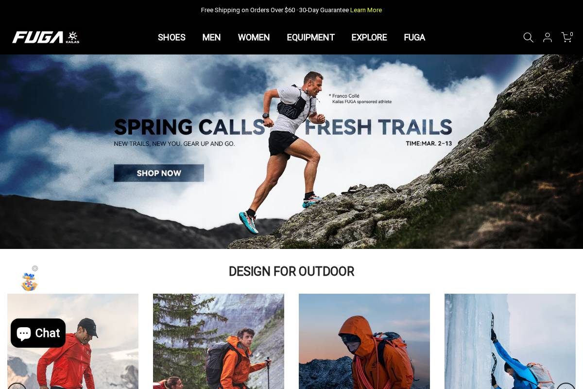 KAILAS homepage screenshot