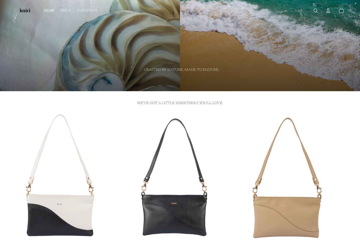 kairilondon.com homepage screenshot