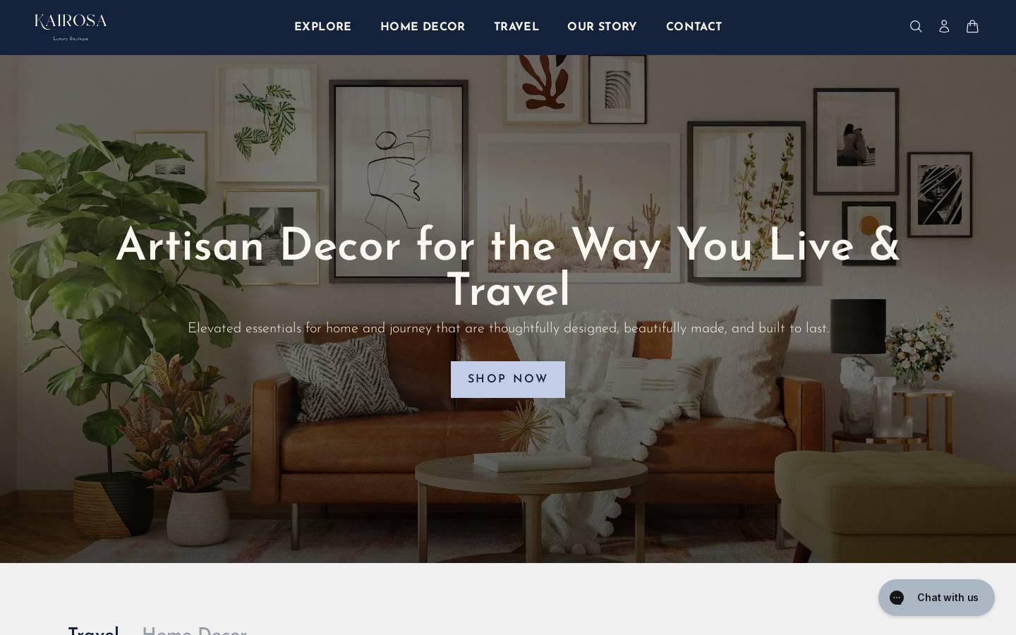 kairosadesign.com homepage screenshot
