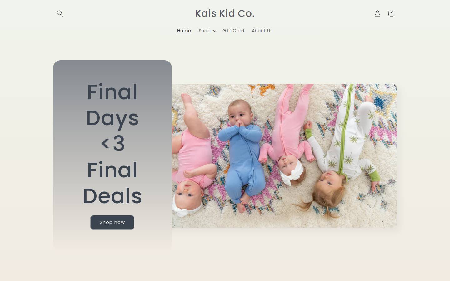 kaiskidco.com homepage screenshot