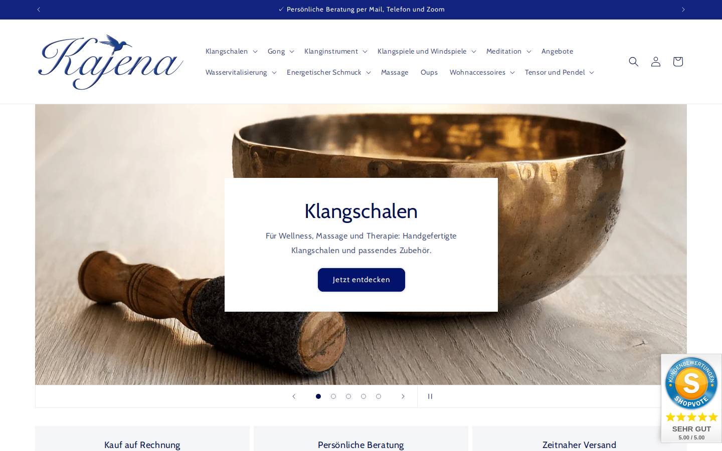 kajena.de homepage screenshot