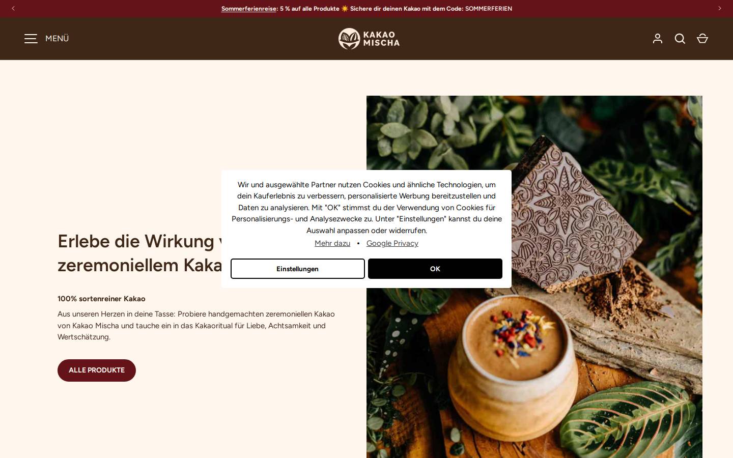 Kakao Mischa homepage screenshot