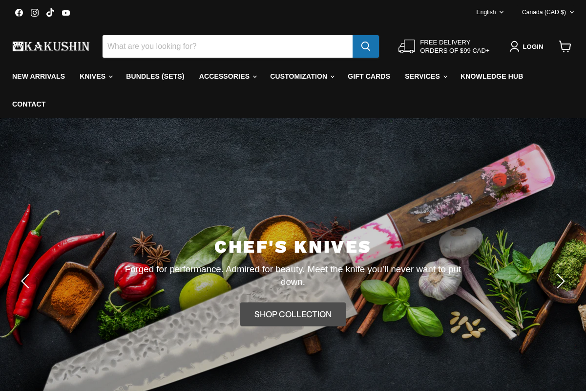 Kakushin homepage screenshot