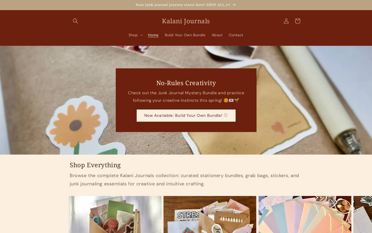 kalanijournals.com homepage screenshot
