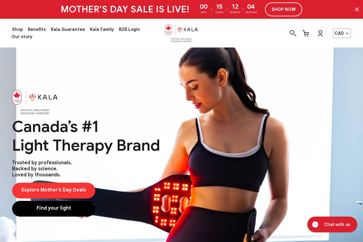 kalaredlight.com homepage screenshot