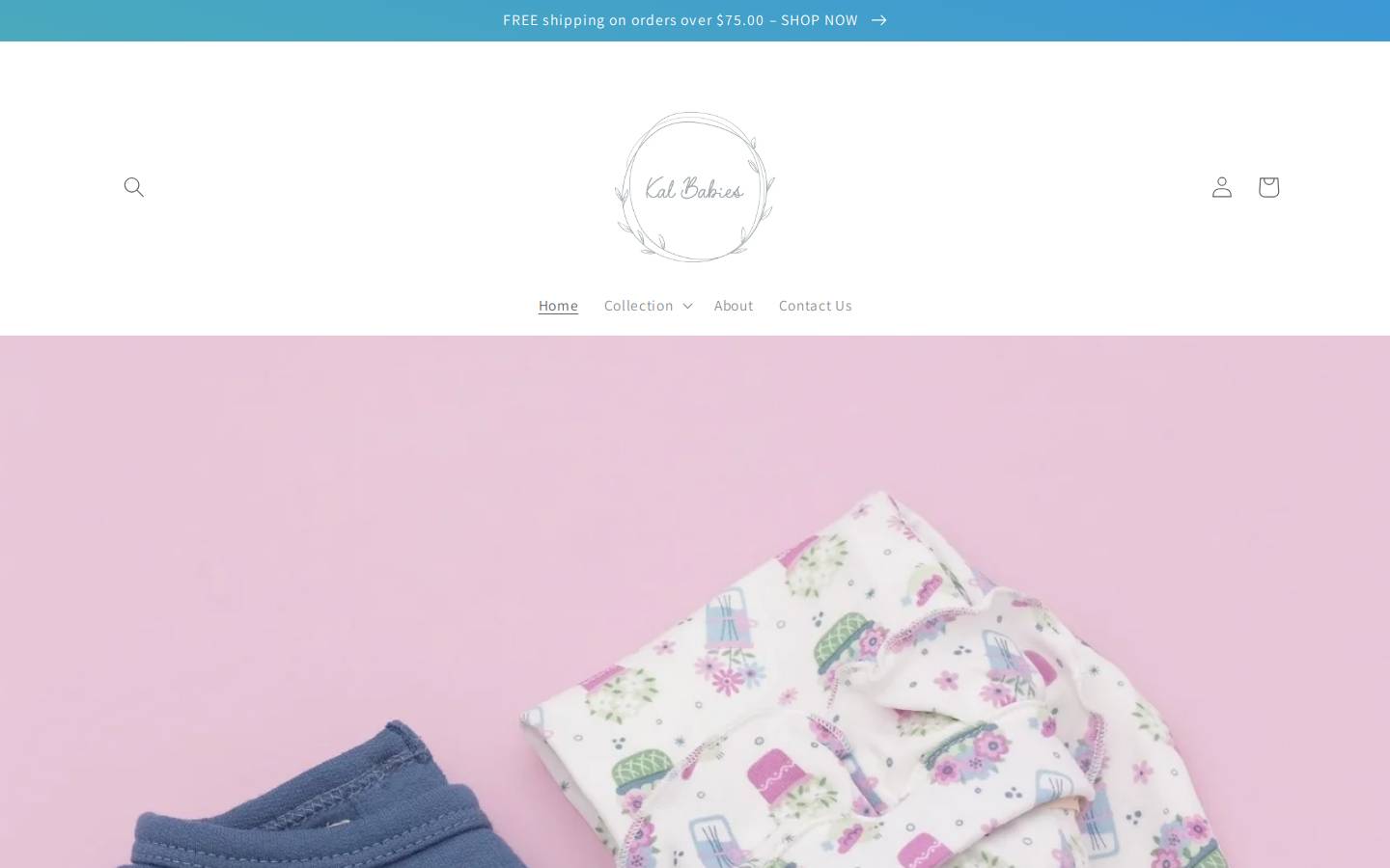 kalbabies.com homepage screenshot