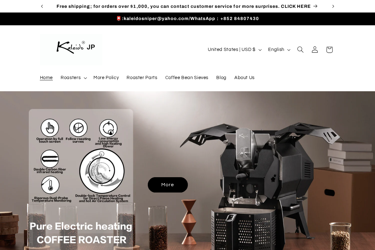 Kaleido Sniper homepage screenshot