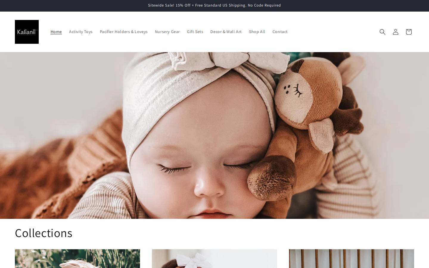 kalianii.com homepage screenshot