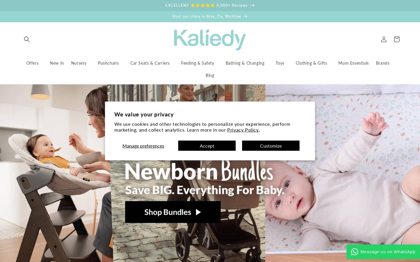 Kaliedy homepage screenshot