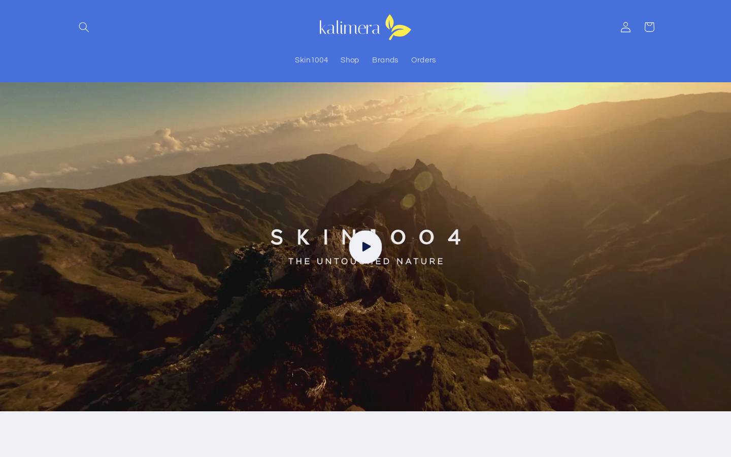 kalimerastore.com homepage screenshot