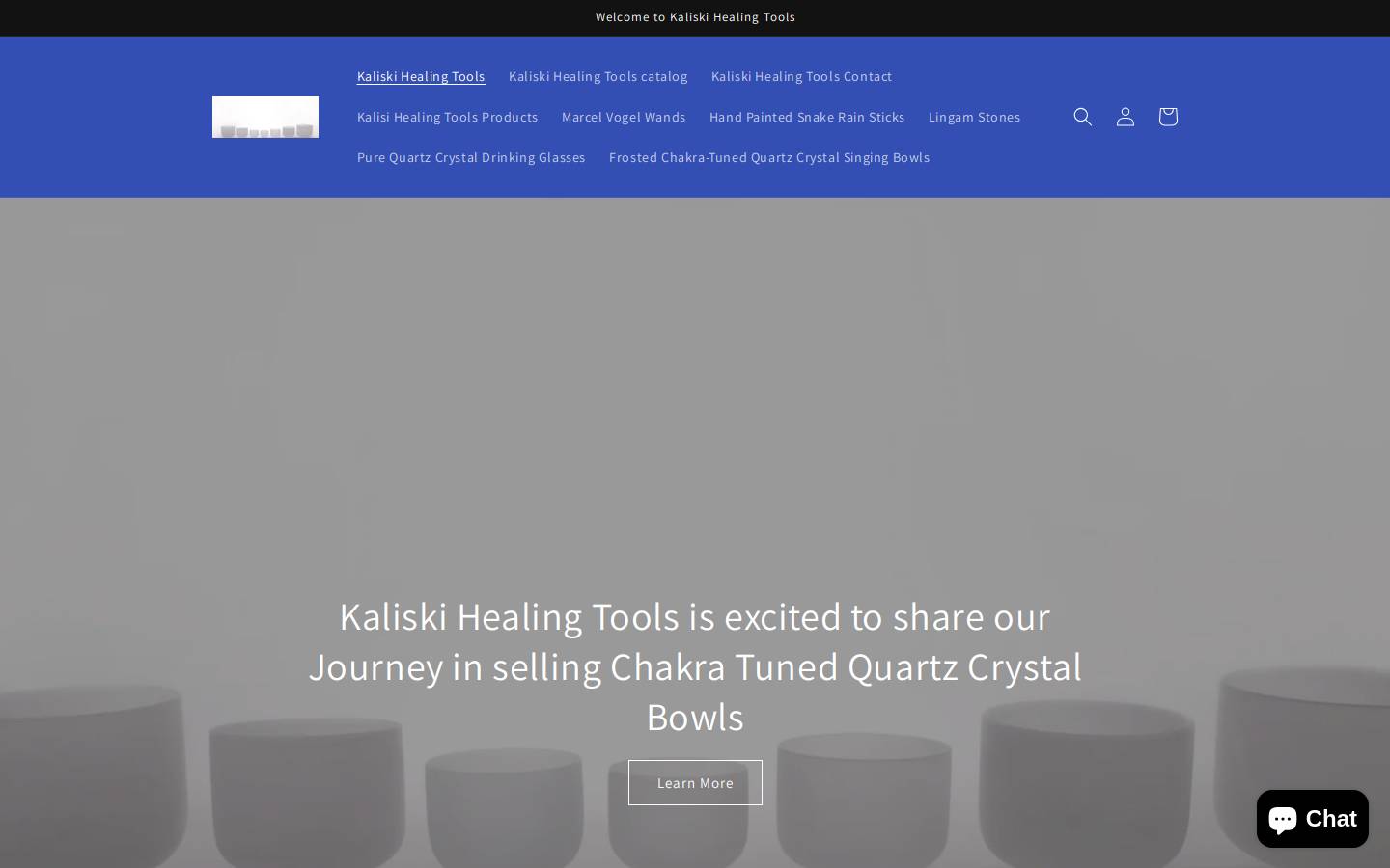 kaliskihealingtools.com homepage screenshot
