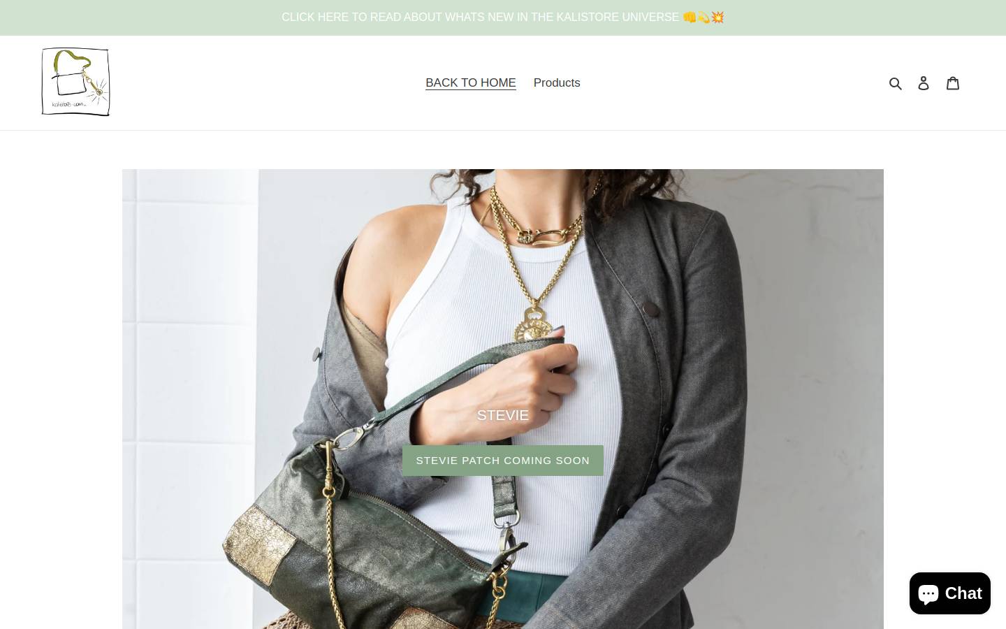 kalistore.com homepage screenshot