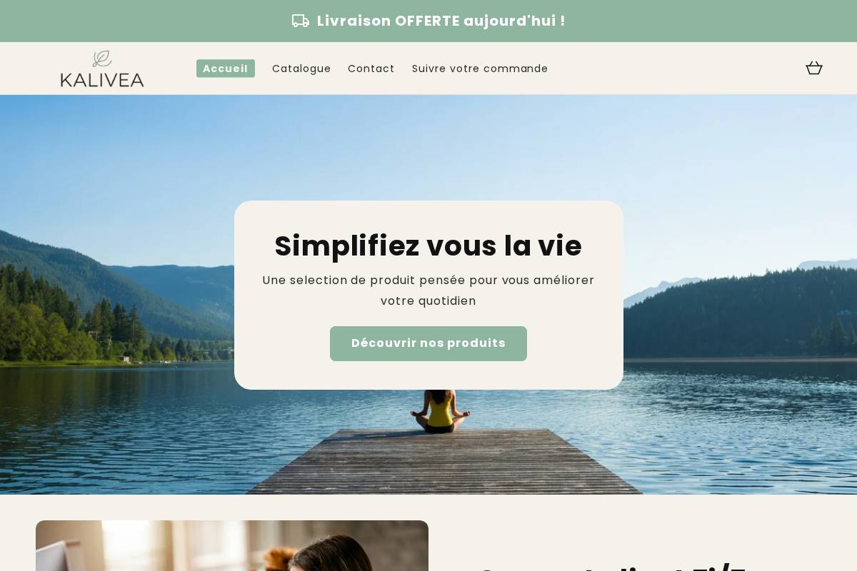 kalivealife.com homepage screenshot