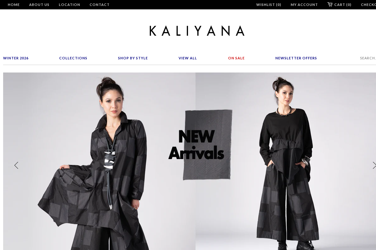 KALIYANA.COM homepage screenshot