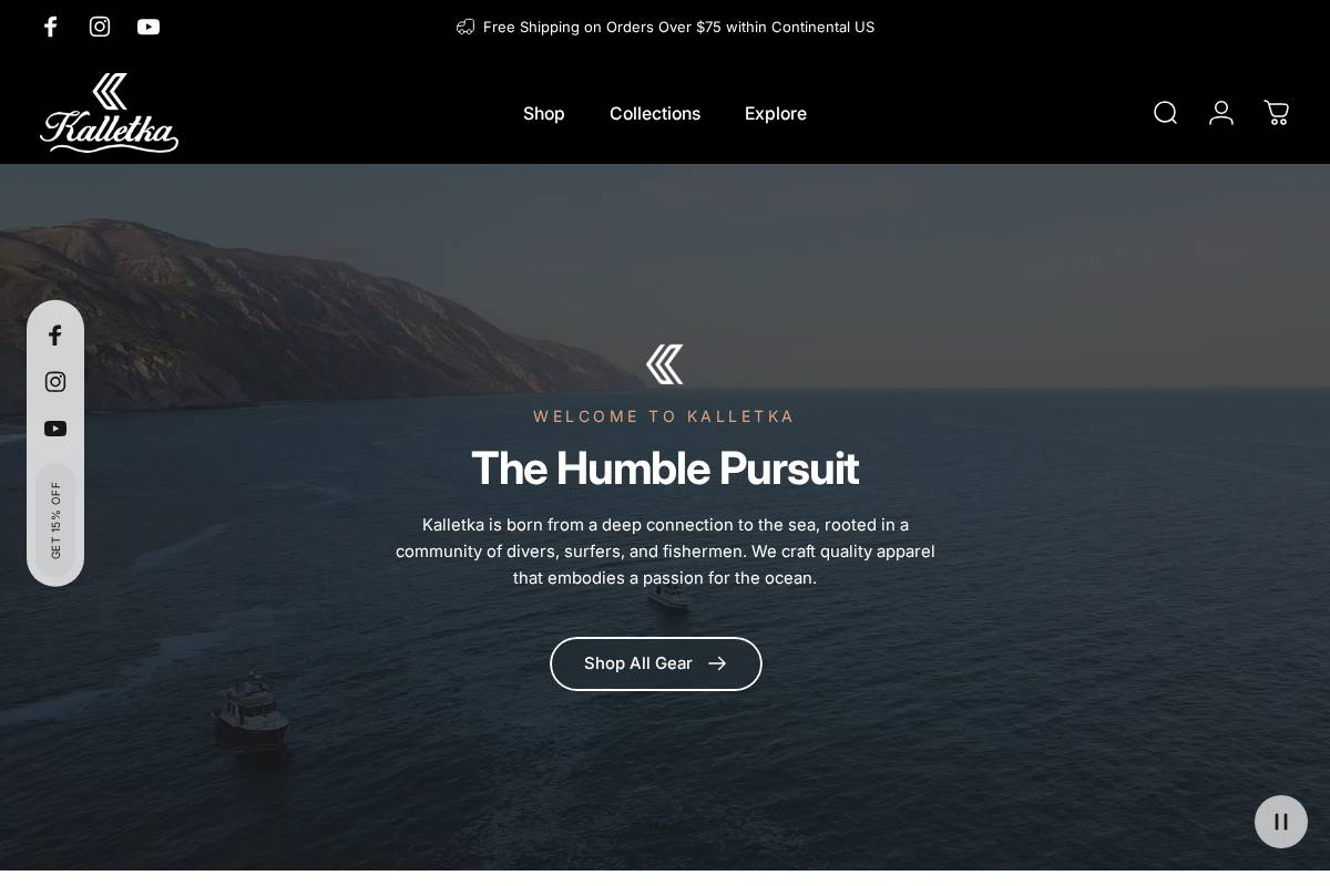 kalletka.com homepage screenshot
