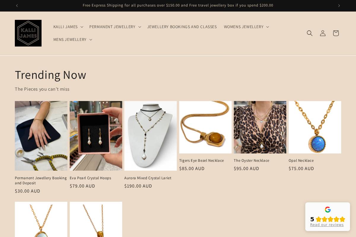 kallijamesdesign.com homepage screenshot