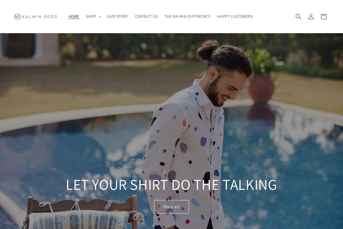 kalminross.in homepage screenshot