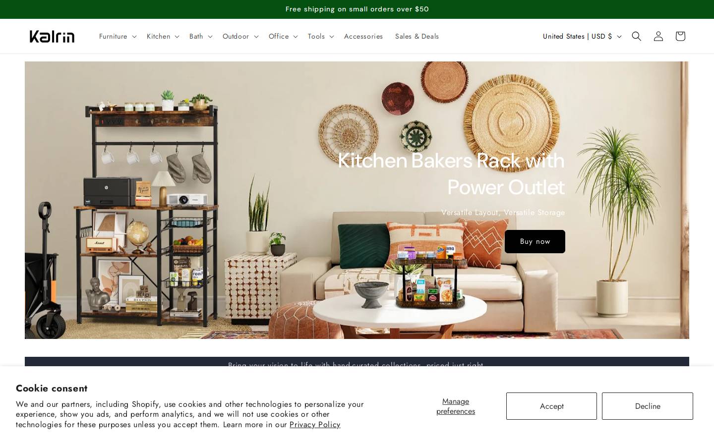 kalrin.com homepage screenshot