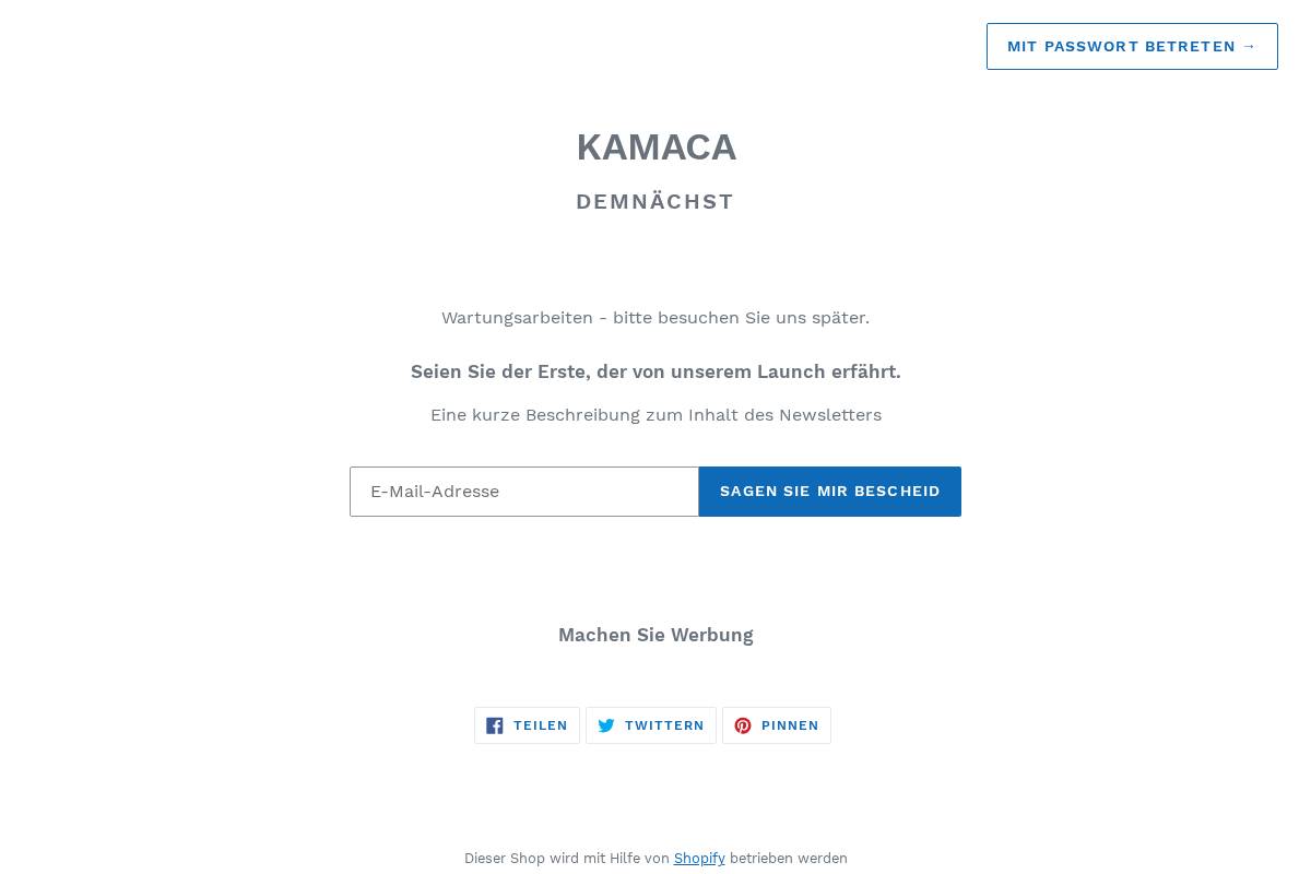 kamaca24.com homepage screenshot