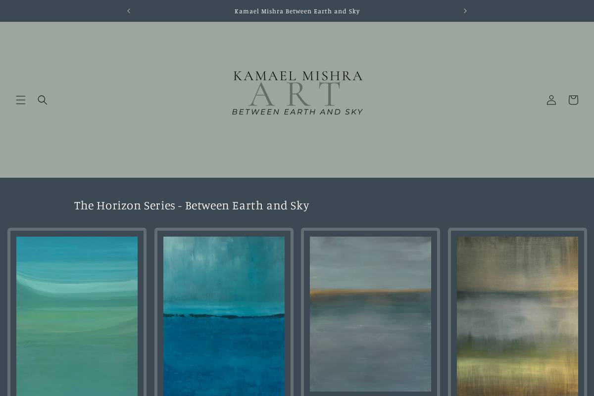 kamaelmishra.com homepage screenshot