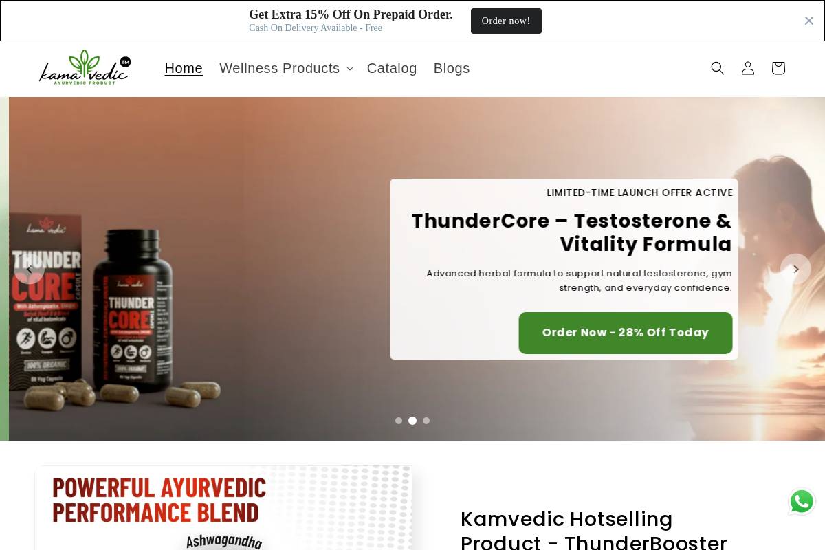 kamavedic.com homepage screenshot