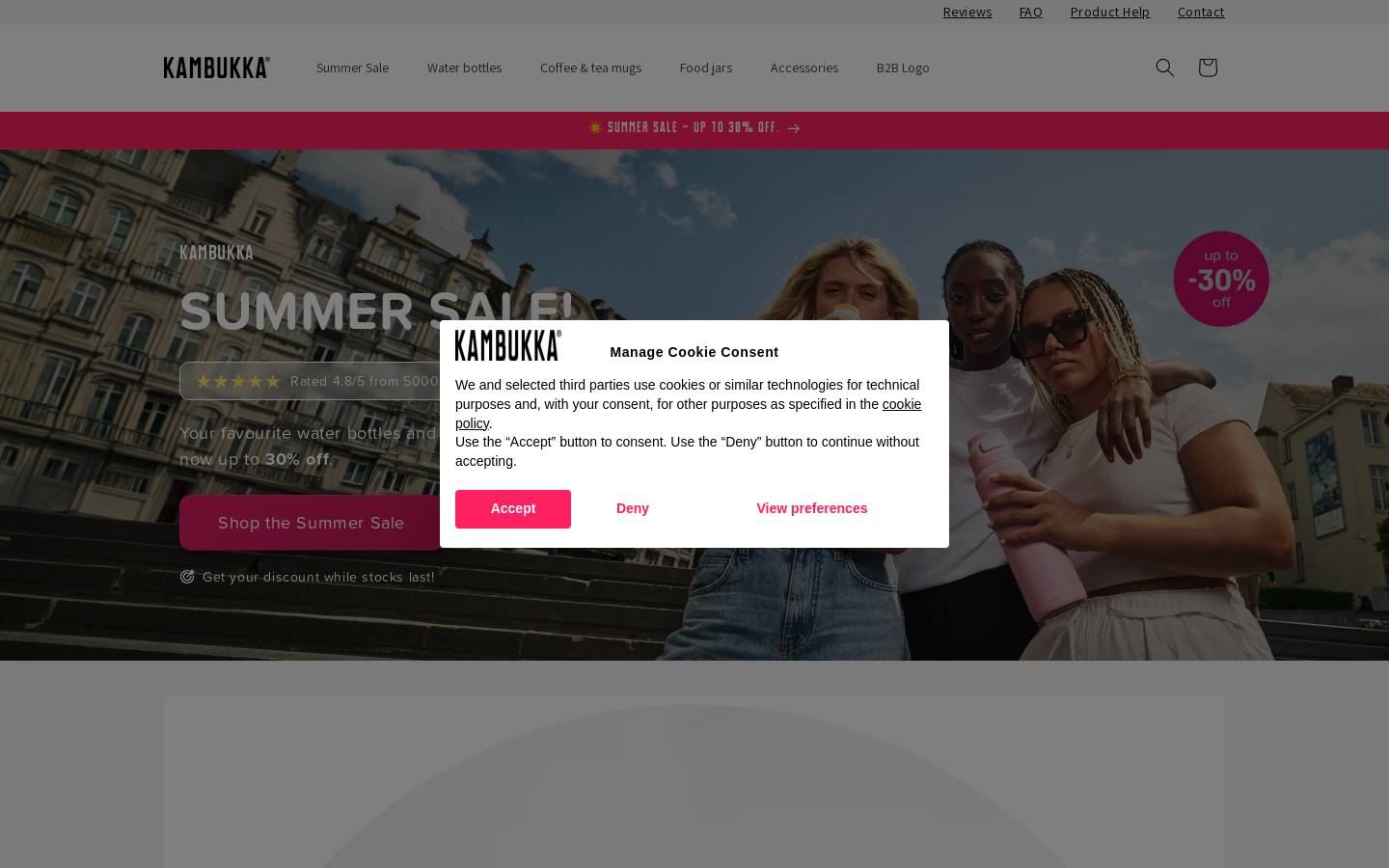 Kambukka homepage screenshot