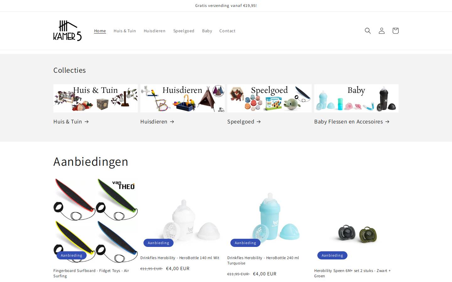 kamer5.nl homepage screenshot