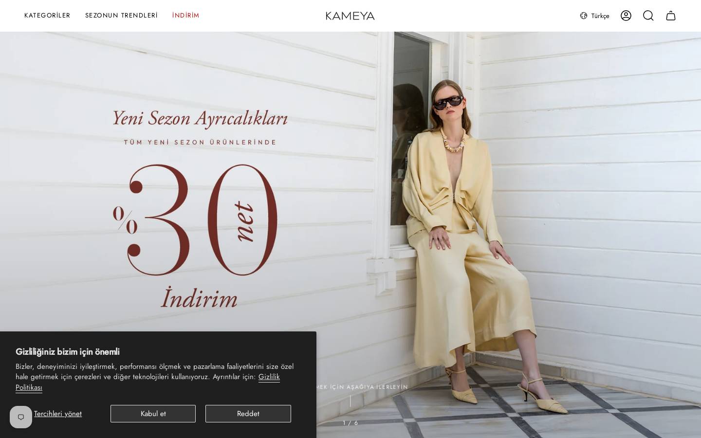 kameya.com homepage screenshot