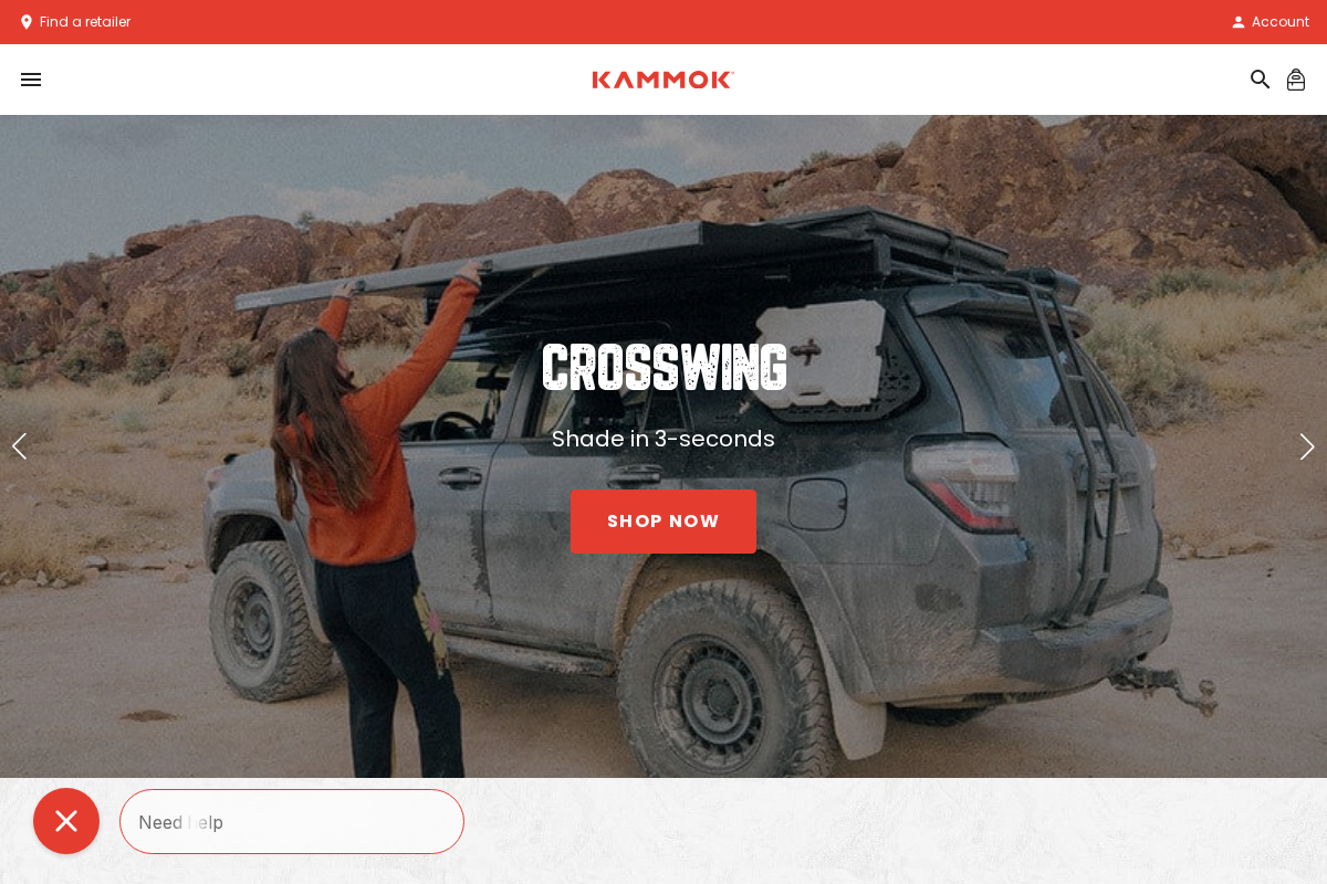 Kammok homepage screenshot