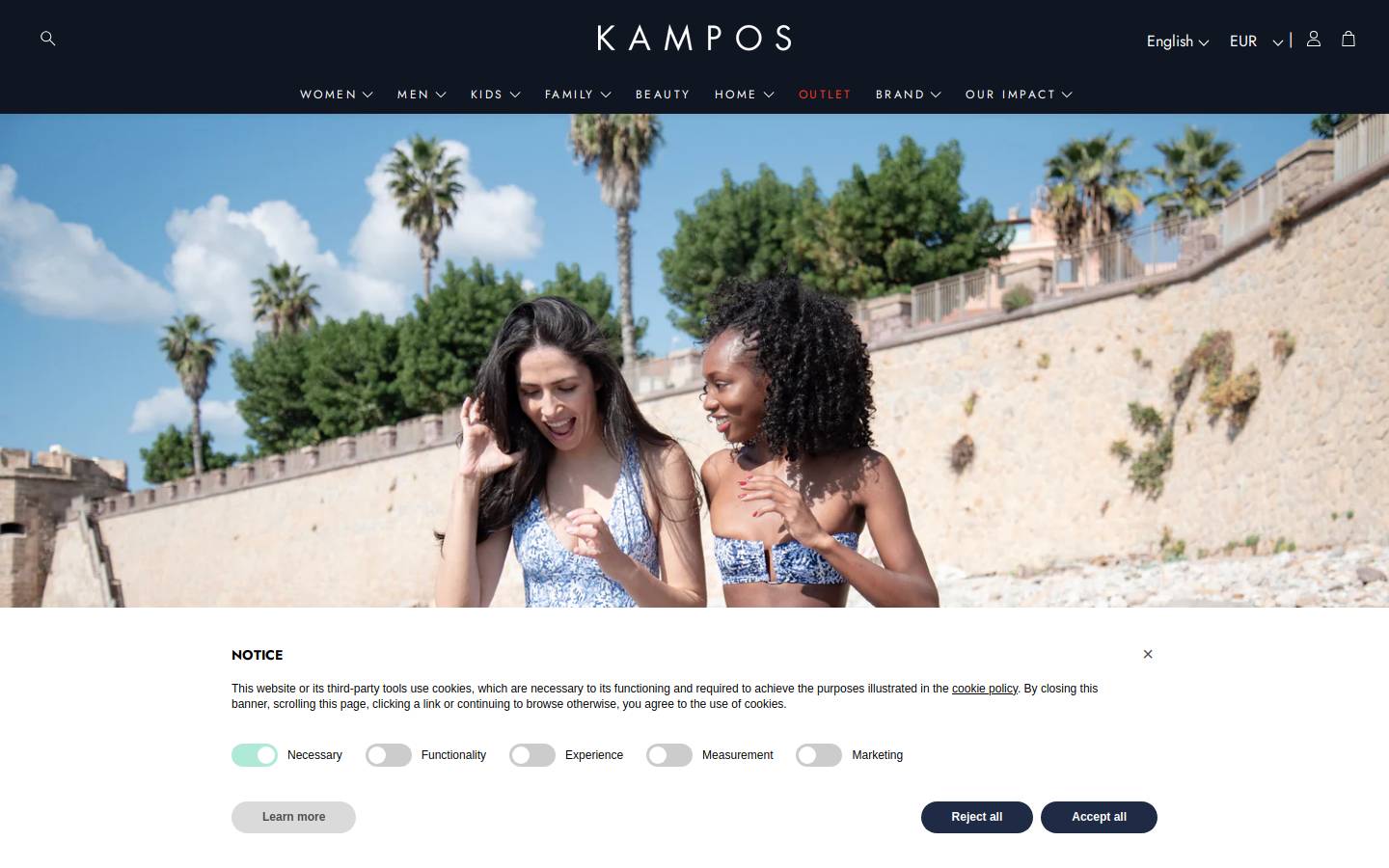 KAMPOS  homepage screenshot