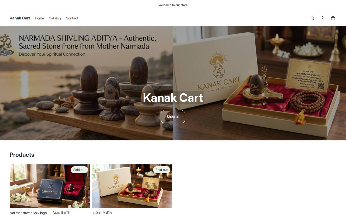 kanakcart.com homepage screenshot