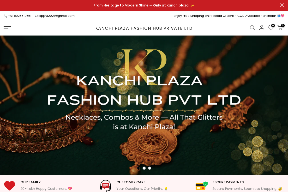 Kanchi Plaza Fashion Hub Private LTD homepage screenshot