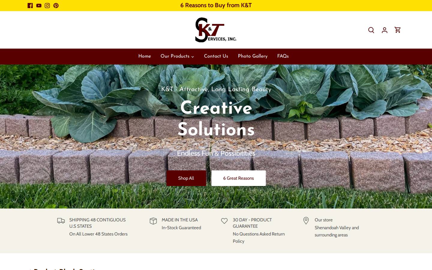 kandtedging.com homepage screenshot