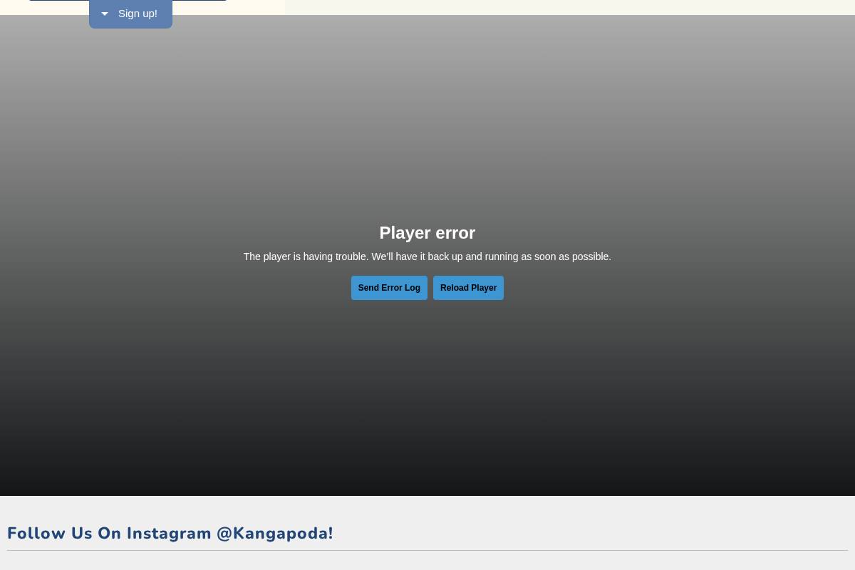 kangapoda.com homepage screenshot