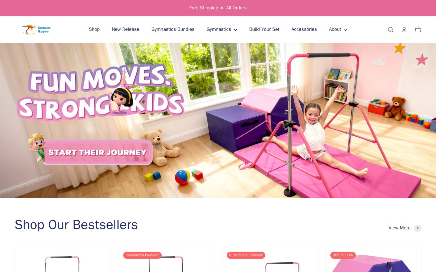 kangaroohoppers.com homepage screenshot