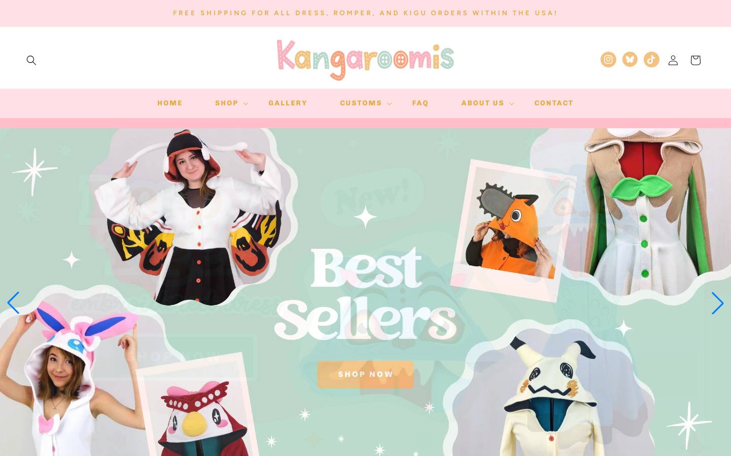 kangaroomis.com homepage screenshot
