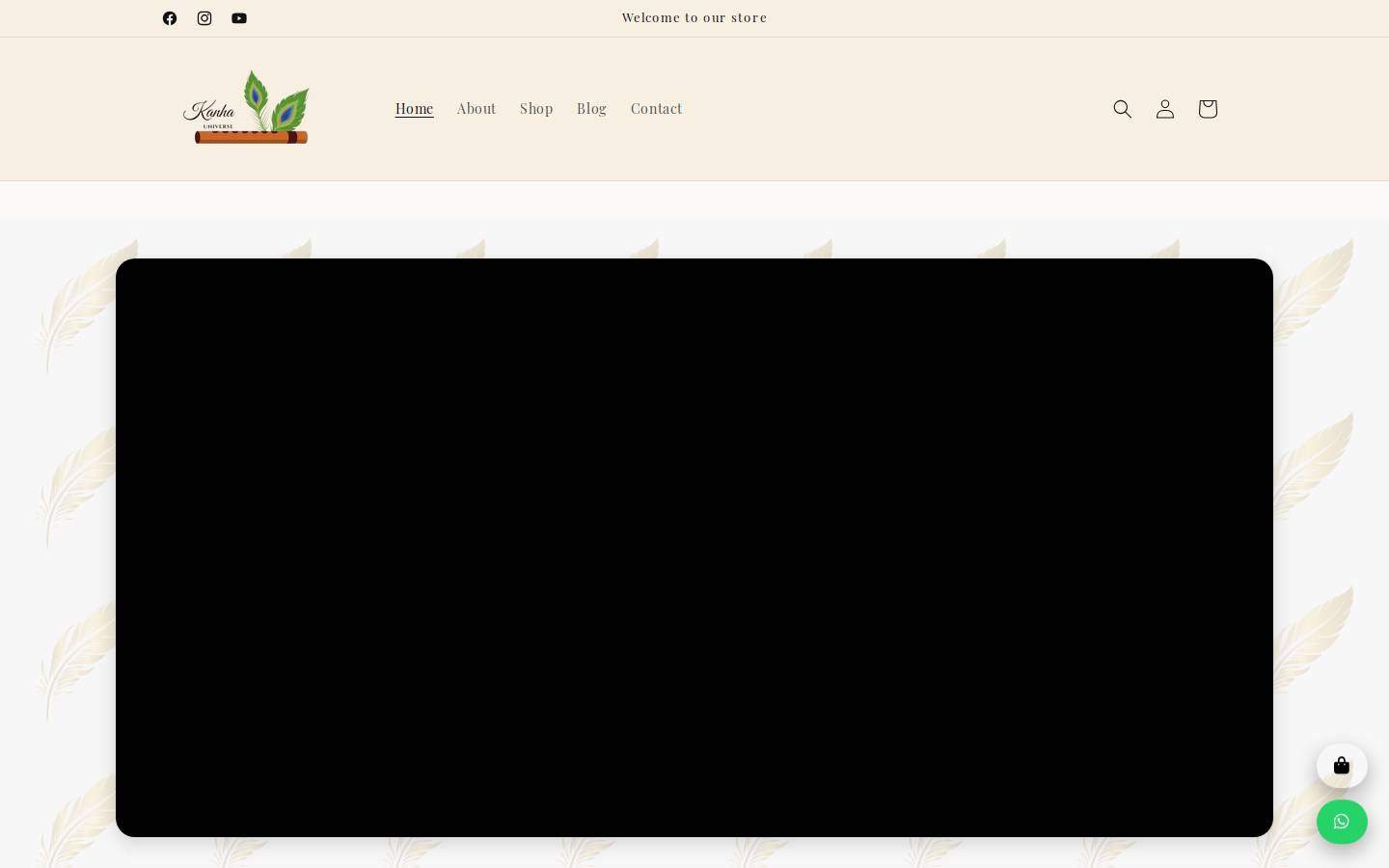 kanhauniverse.com homepage screenshot