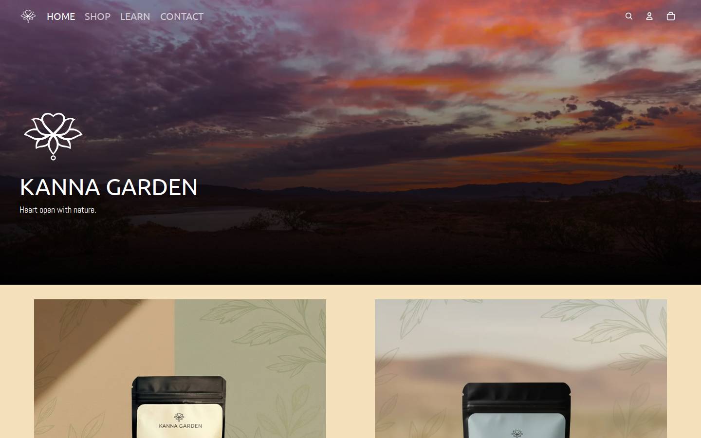 kannagarden.com homepage screenshot
