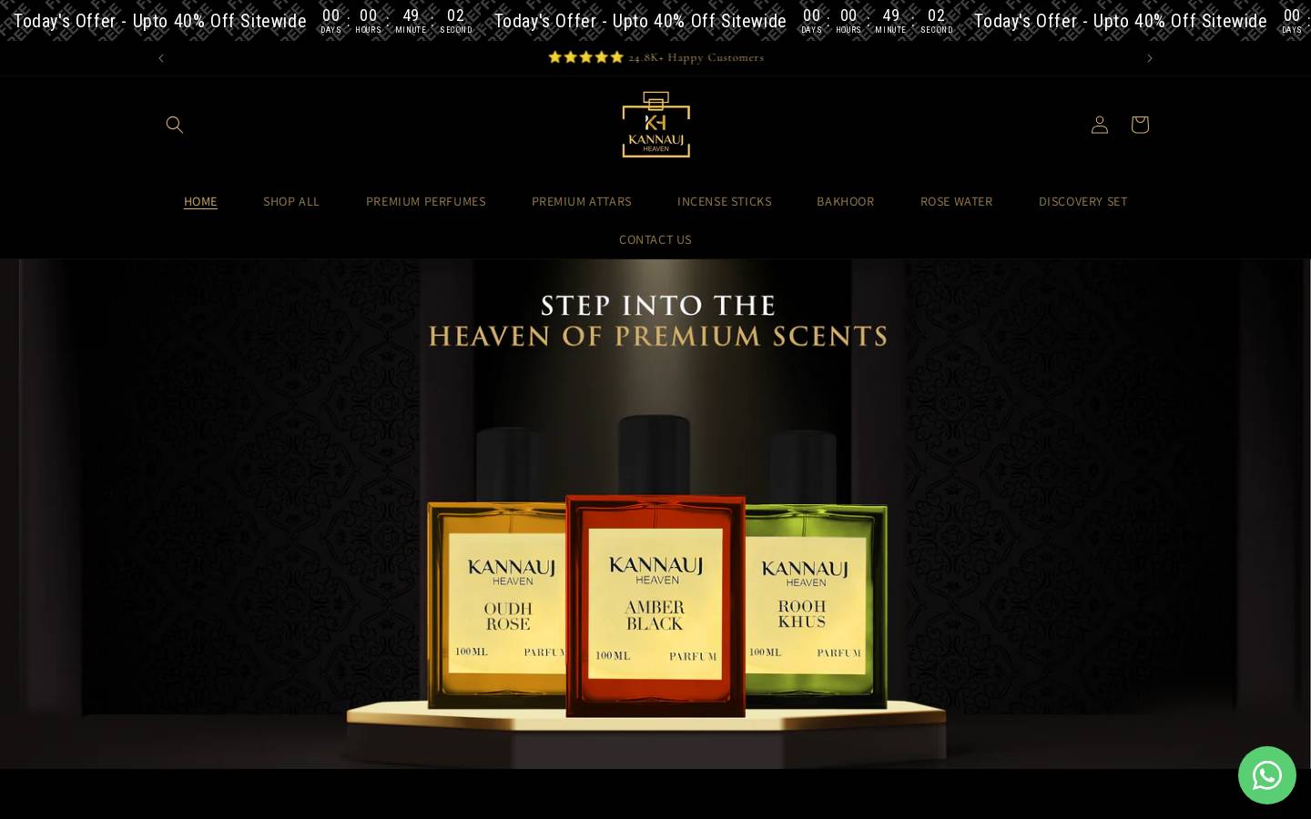 kannaujheaven.com homepage screenshot