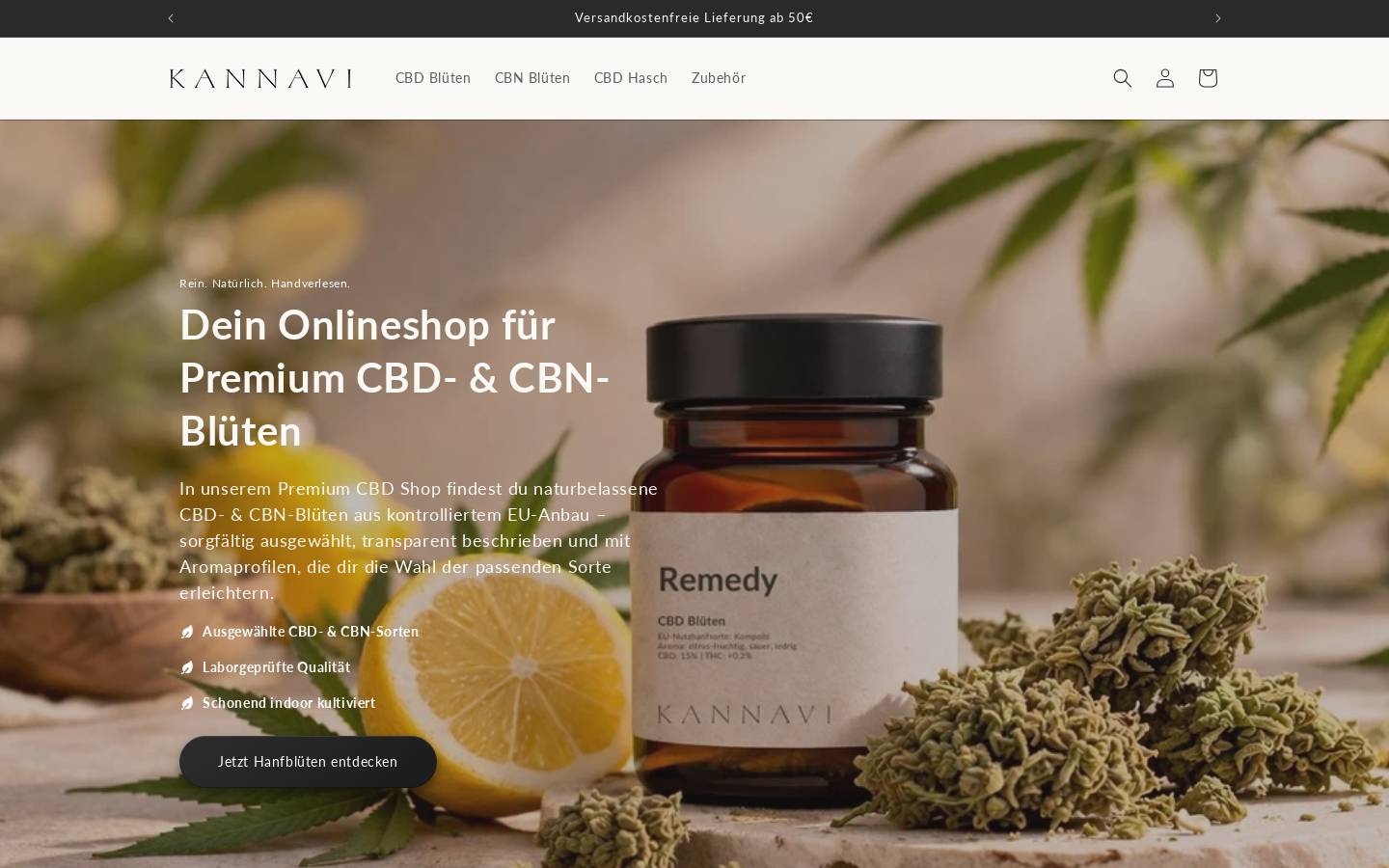 Kannavi homepage screenshot